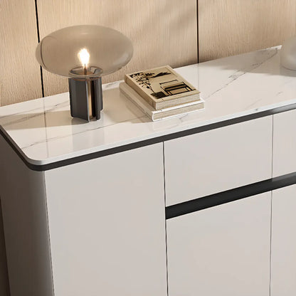 Modern Grey Sideboard with Sintered Stone Top