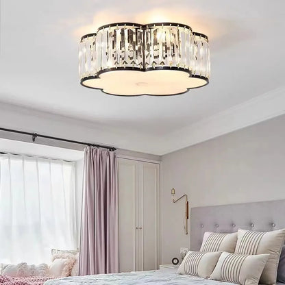 19 to 20 Inch Crystal Ceiling Light for Modern Living Room