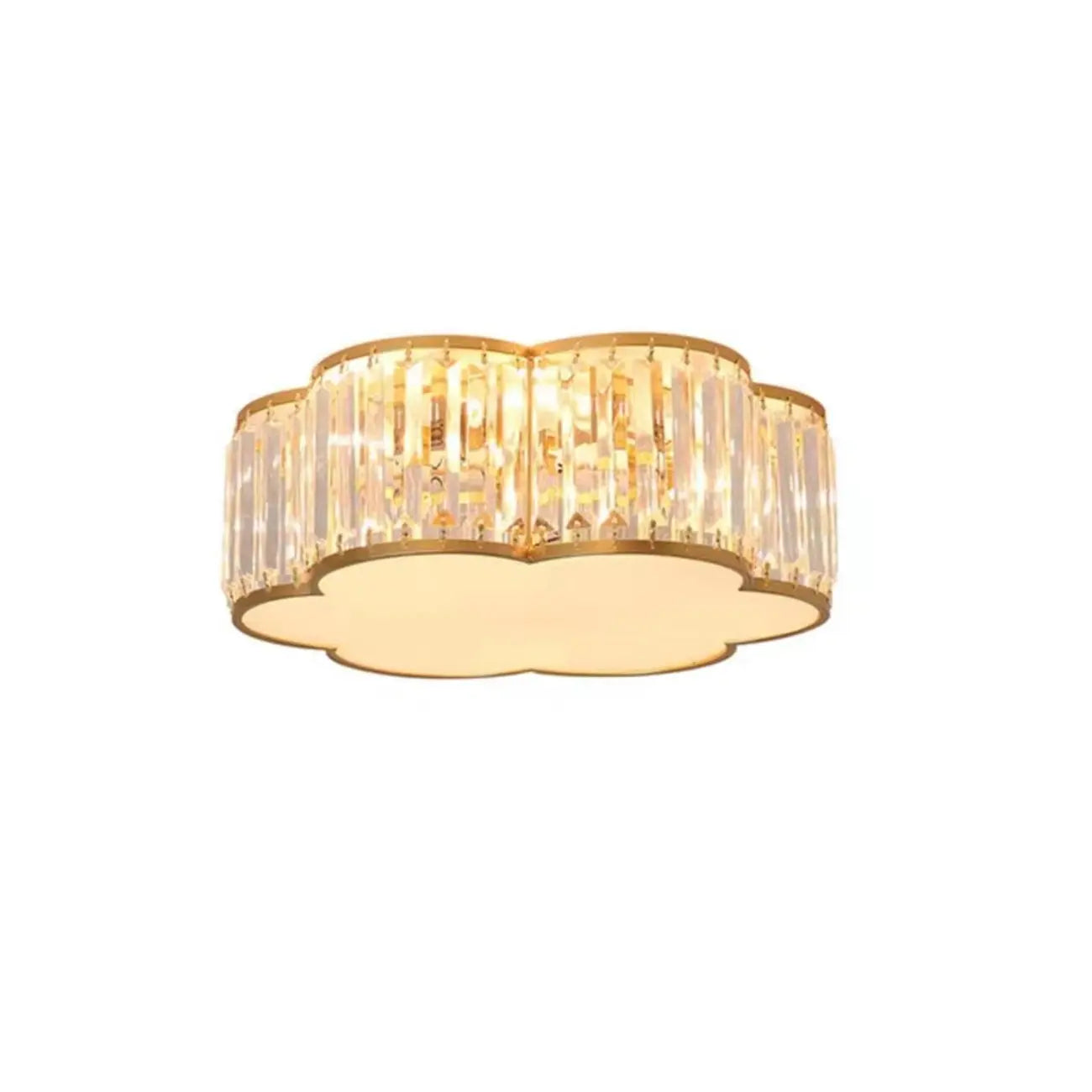 19 to 20 Inch Crystal Ceiling Light for Modern Living Room