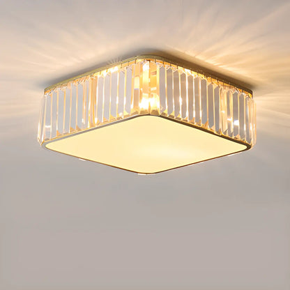 19 to 20 Inch Crystal Ceiling Light for Modern Living Room