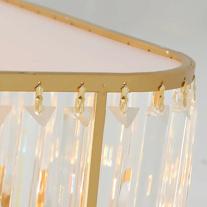 19 to 20 Inch Crystal Ceiling Light for Modern Living Room