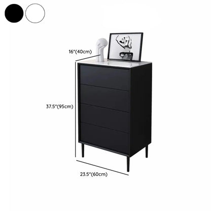 6 Modern Black Accent Cabinet for Bedroom & Living Room