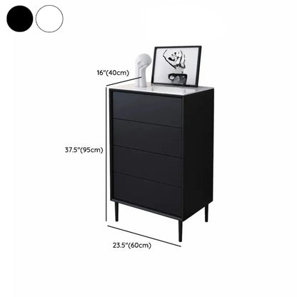 6 Modern Black Accent Cabinet for Bedroom & Living Room
