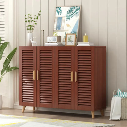 Modern Wooden Ventilated Storage Cabinet with Straight Legs
