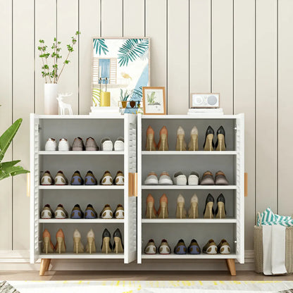 Modern Wooden Ventilated Storage Cabinet with Straight Legs