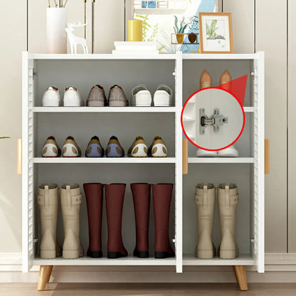 Modern Wooden Ventilated Storage Cabinet with Straight Legs