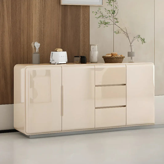 Scandinavian White Sideboard with Drawers & Cabinets