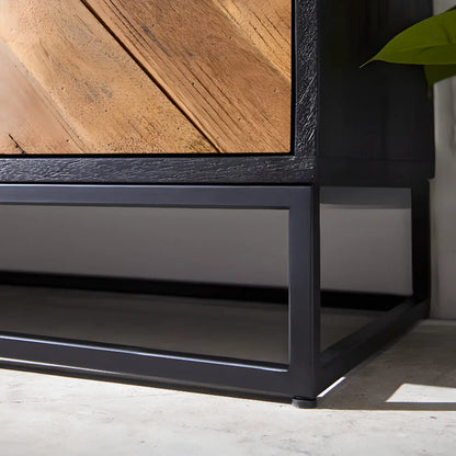 3 Drawers Modern Pine Storage Cabinet for Living Room