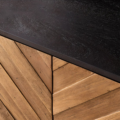 3 Drawers Modern Pine Storage Cabinet for Living Room