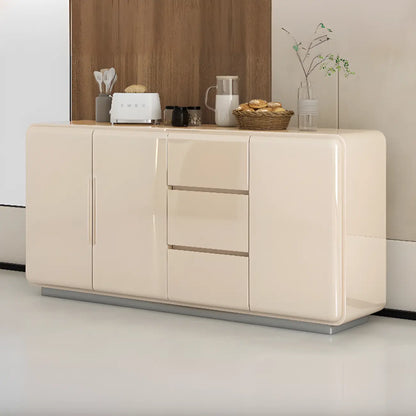 Scandinavian White Sideboard with Drawers & Cabinets