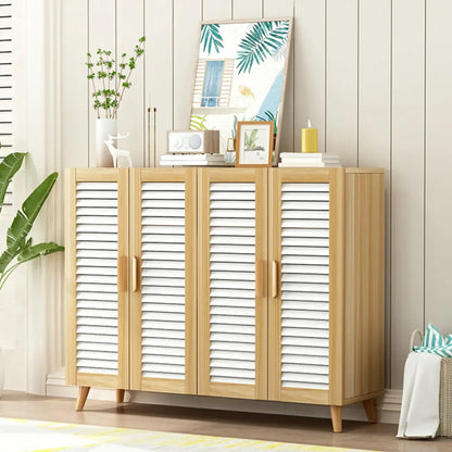 Modern Wooden Ventilated Storage Cabinet with Straight Legs