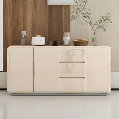 Scandinavian White Sideboard with Drawers & Cabinets
