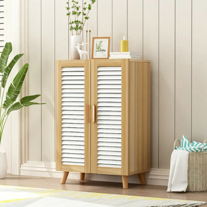 Modern Wooden Ventilated Storage Cabinet with Straight Legs