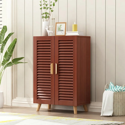 Modern Wooden Ventilated Storage Cabinet with Straight Legs