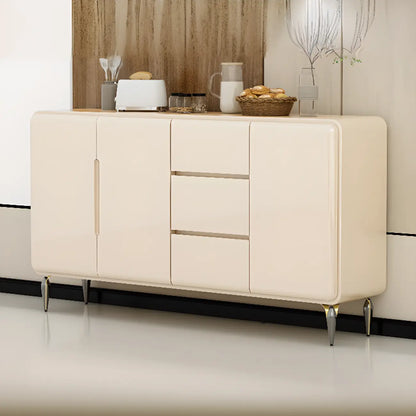 Scandinavian White Sideboard with Drawers & Cabinets