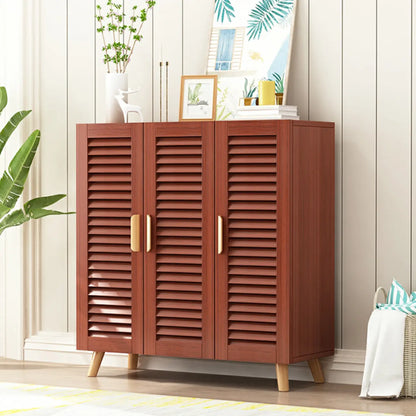 Modern Wooden Ventilated Storage Cabinet with Straight Legs