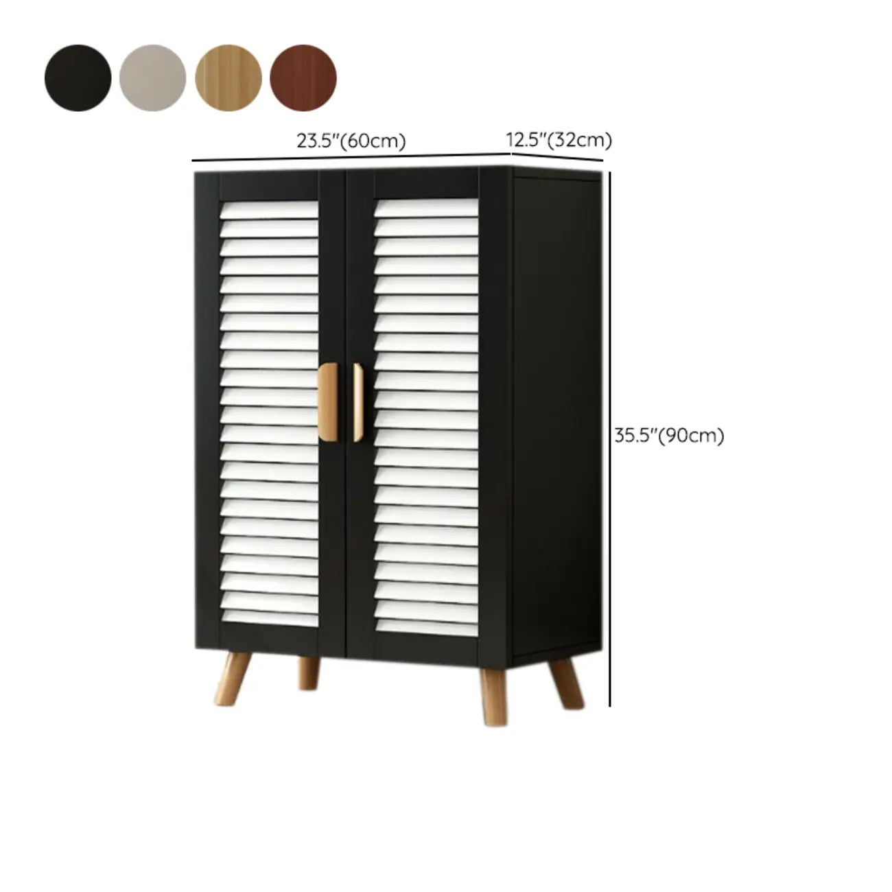 Modern Wooden Ventilated Storage Cabinet with Straight Legs