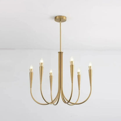 Mid-Century Branch Ceiling Chandelier with Adjustable Height