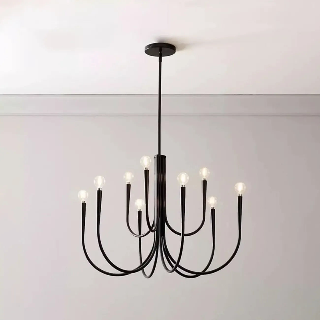 Mid-Century Branch Ceiling Chandelier with Adjustable Height