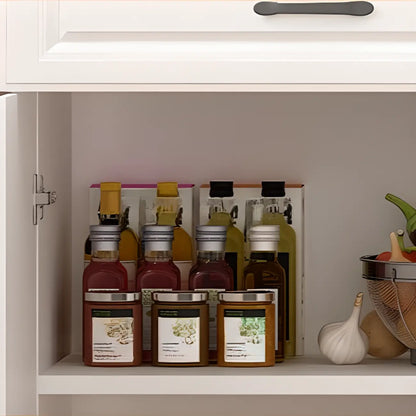 Kitchen White Wood Countertop Open Storage China Cabinet