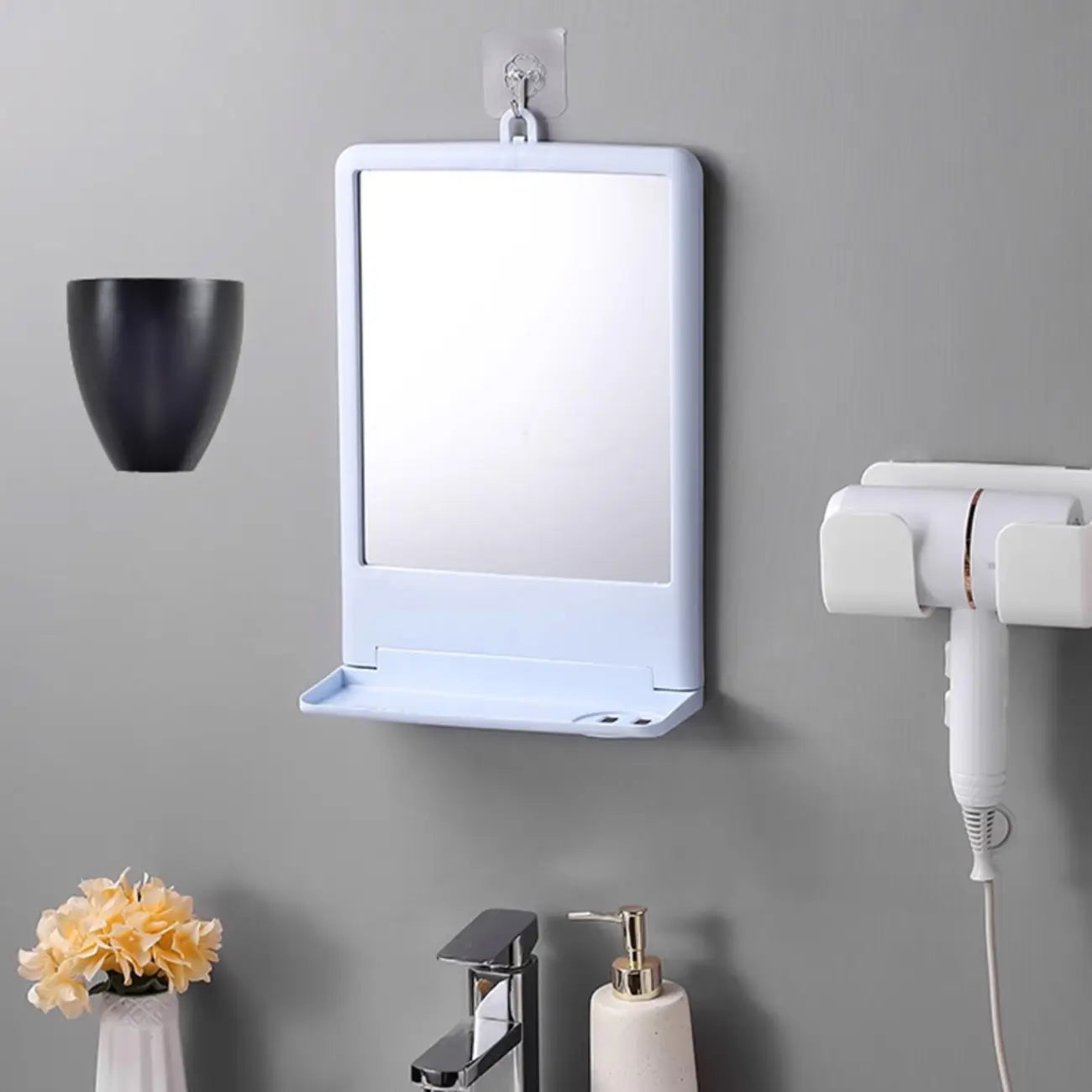 Modern Black Wall-Mounted LED Vanity Light for Bathroom