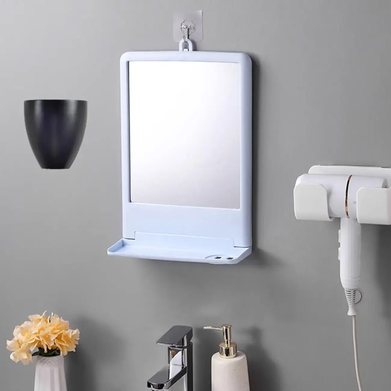 Modern Black Wall-Mounted LED Vanity Light for Bathroom