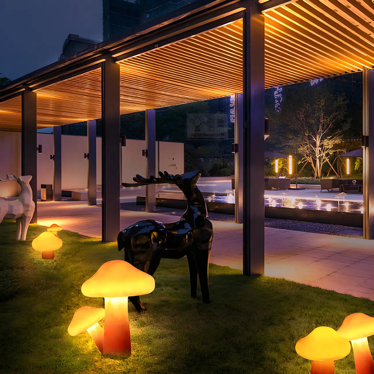 Lovely LED Lawn Mushroom Landscape Light for Garden Pathway