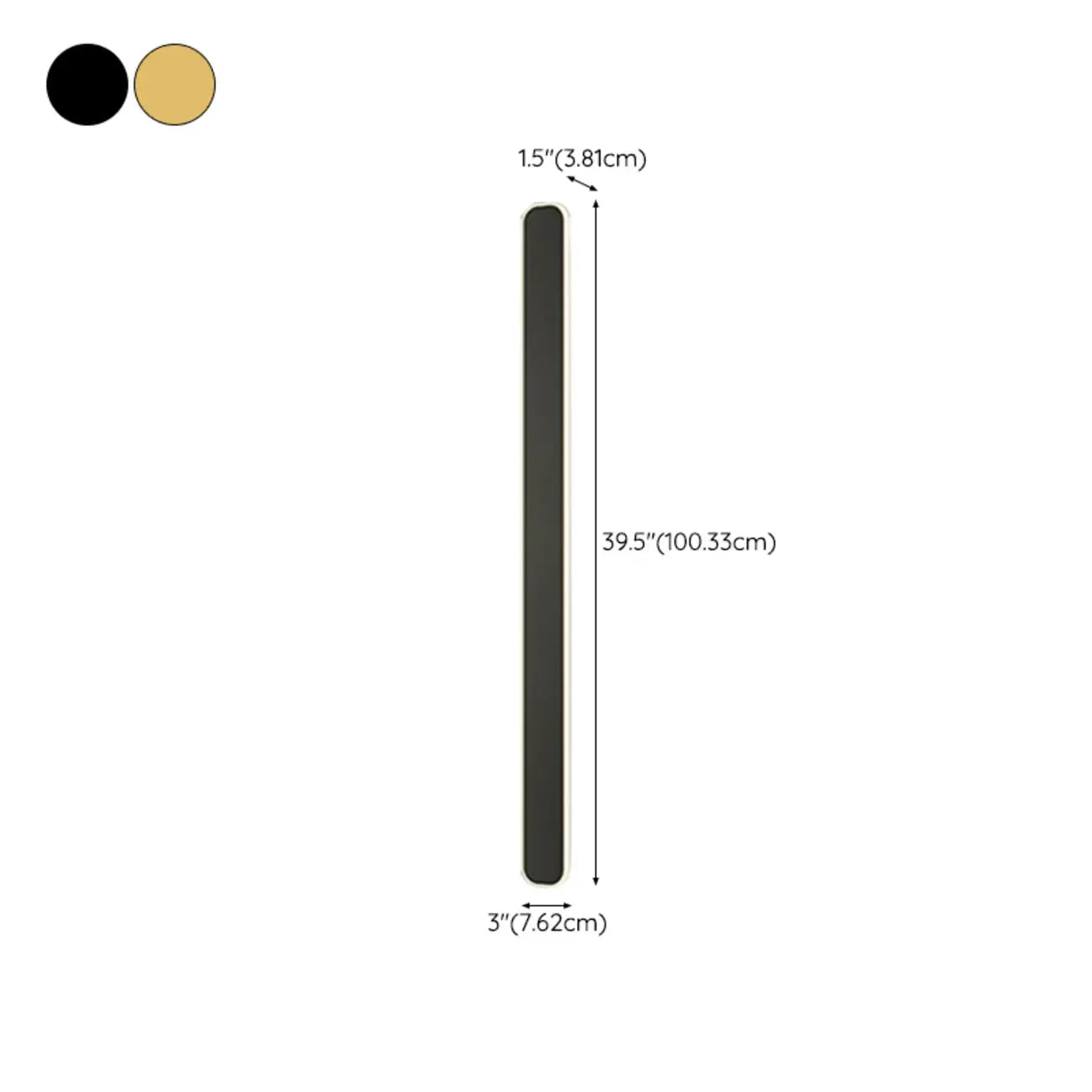 Indoor Modern LED Linear Wall Light with Acrylic Shade