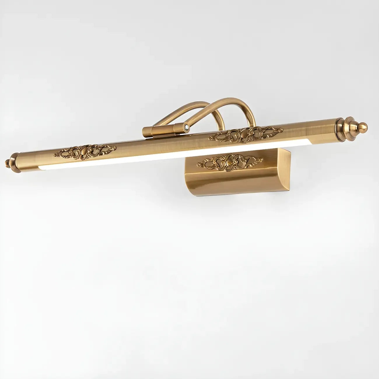 Gold Geometric LED Bathroom Vanity Mirror Lights