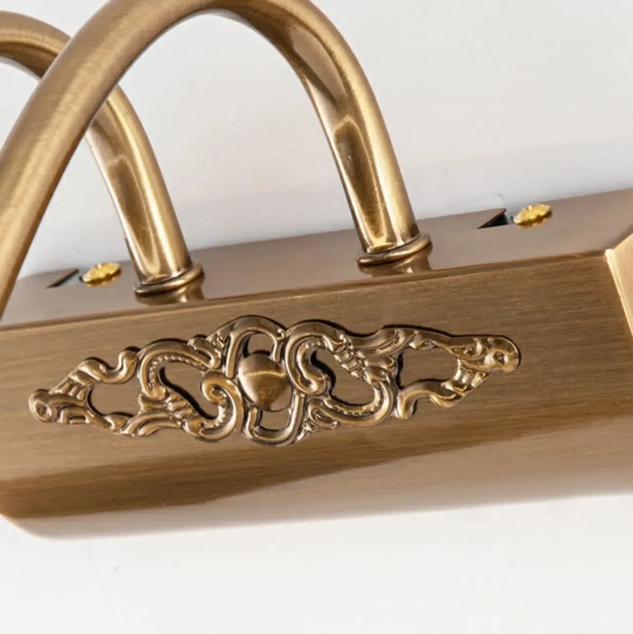 Gold Geometric LED Bathroom Vanity Mirror Lights