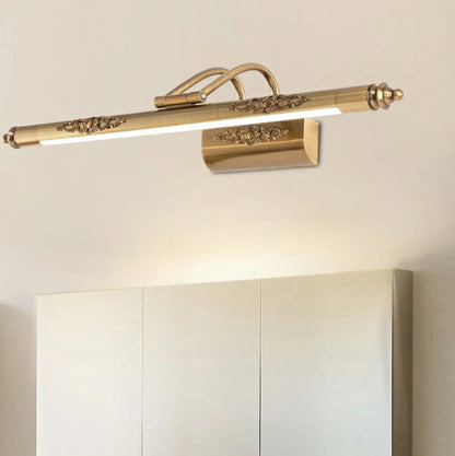 Gold Geometric LED Bathroom Vanity Mirror Lights