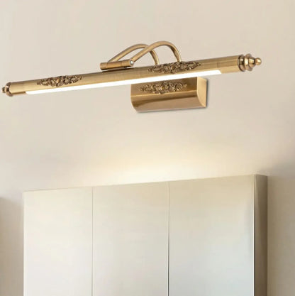 Gold Geometric LED Bathroom Vanity Mirror Lights