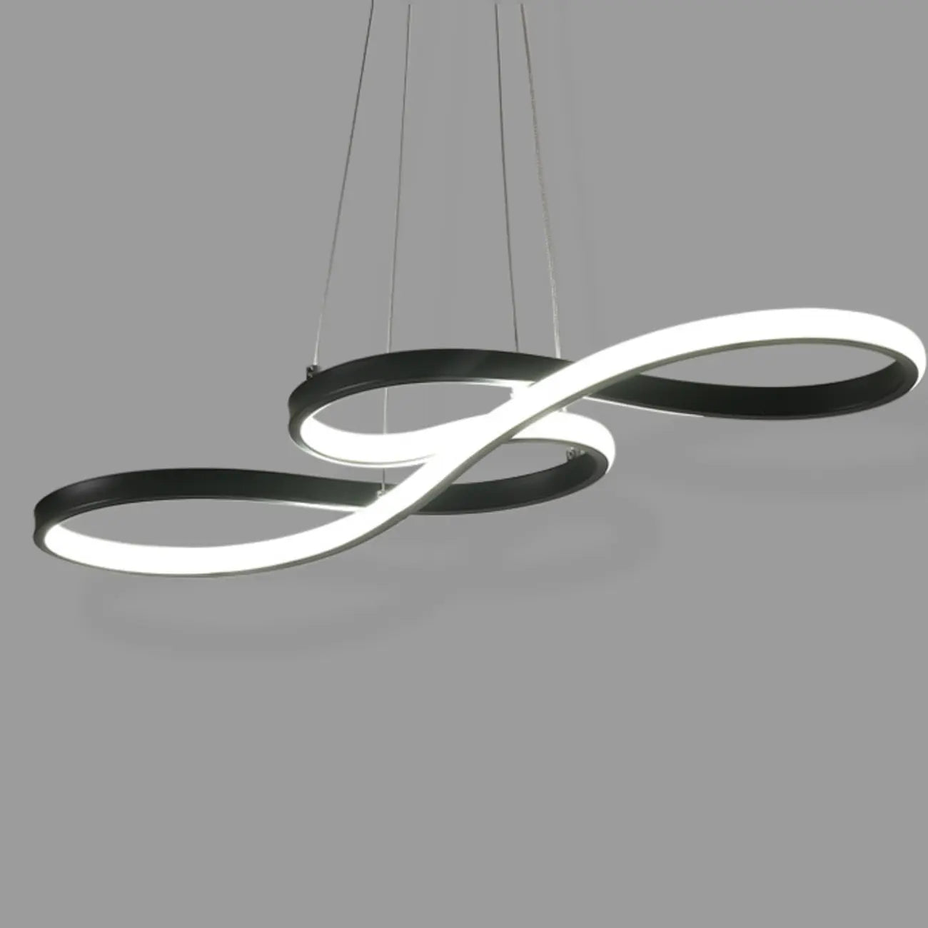 Modern White Linear LED Island Pendant Light with Multi Dimming