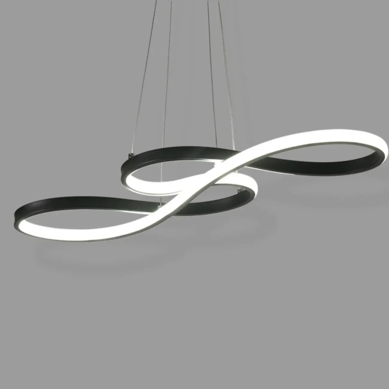 Modern White Linear LED Island Pendant Light with Multi Dimming