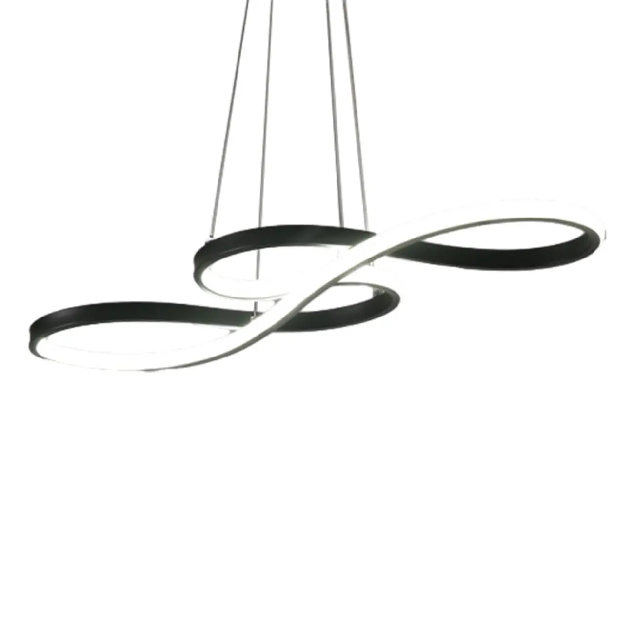 Modern White Linear LED Island Pendant Light with Multi Dimming