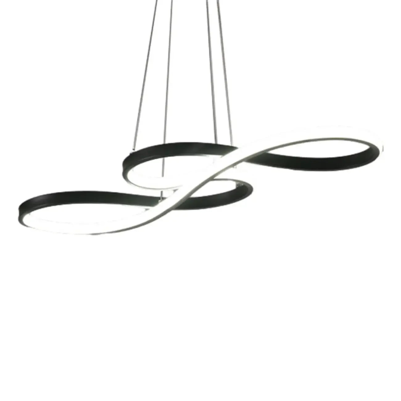 Modern White Linear LED Island Pendant Light with Multi Dimming