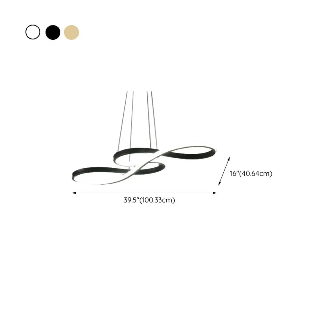 Modern White Linear LED Island Pendant Light with Multi Dimming