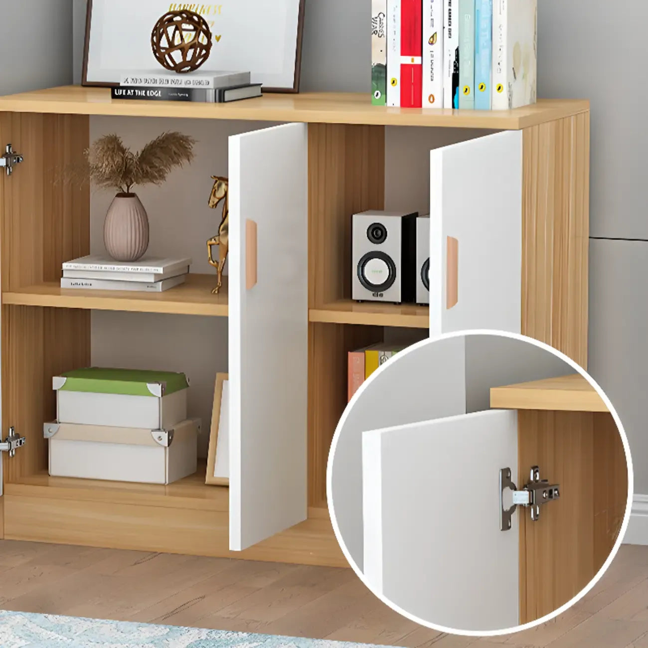 Modish Composite Wood Kitchen Cabinet for Kitchen Storage