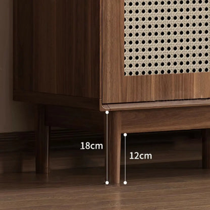 Mid-Century Modern Storage Cabinet for Parlor, Glass Door