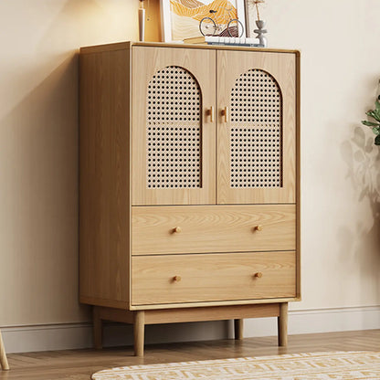 Mid-Century Modern Storage Cabinet for Parlor, Glass Door