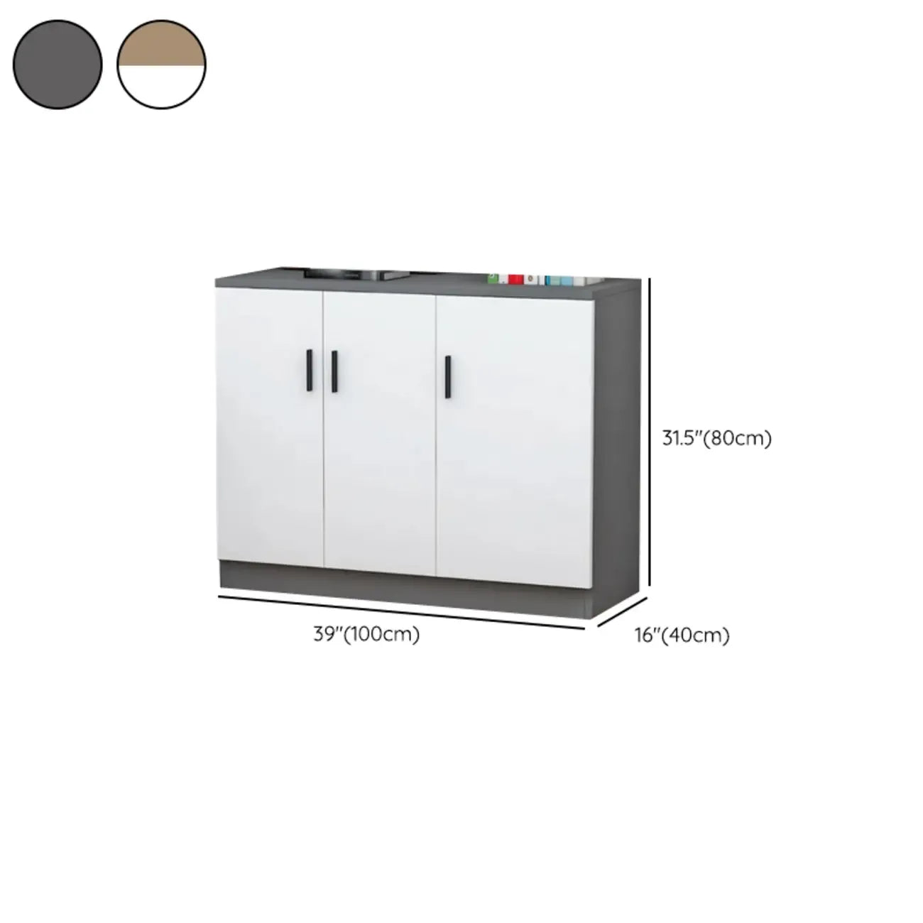 Modish Composite Wood Kitchen Cabinet for Kitchen Storage