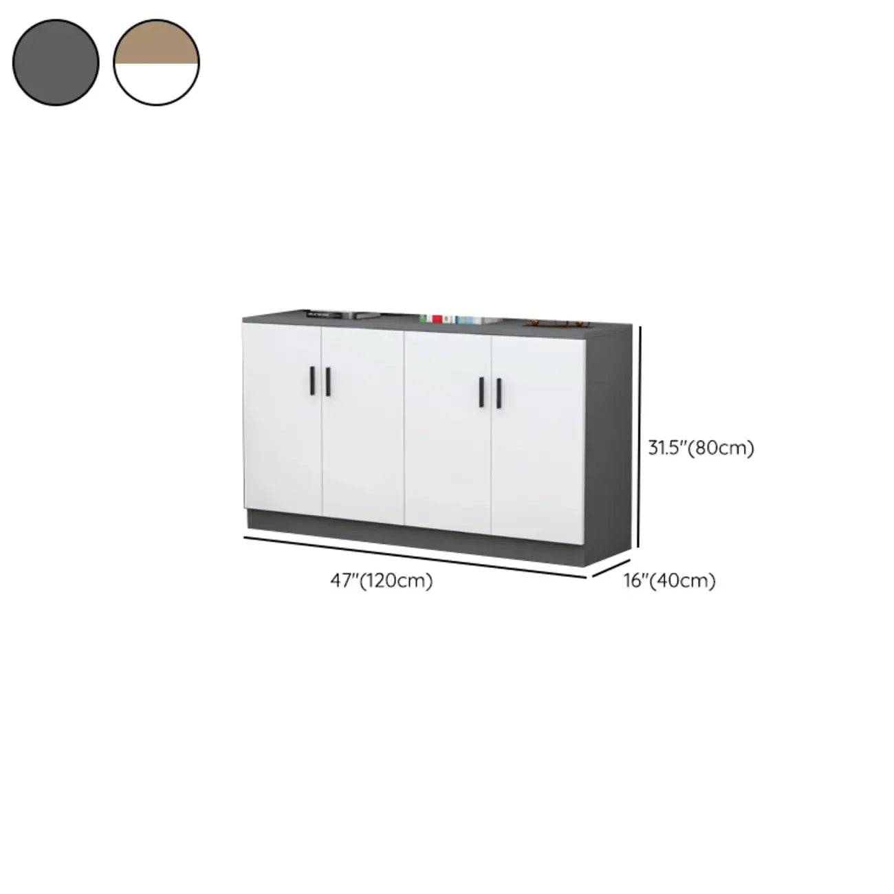 Modish Composite Wood Kitchen Cabinet for Kitchen Storage