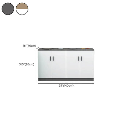 Modish Composite Wood Kitchen Cabinet for Kitchen Storage