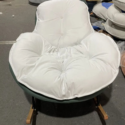 Upholstered Flared Arm Rocking Chair with Optional Ottoman