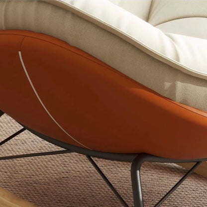 Upholstered Flared Arm Rocking Chair with Optional Ottoman