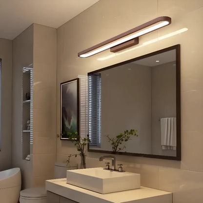 Modern Coffee Straight LED Bathroom Vanity Light in Hardwired
