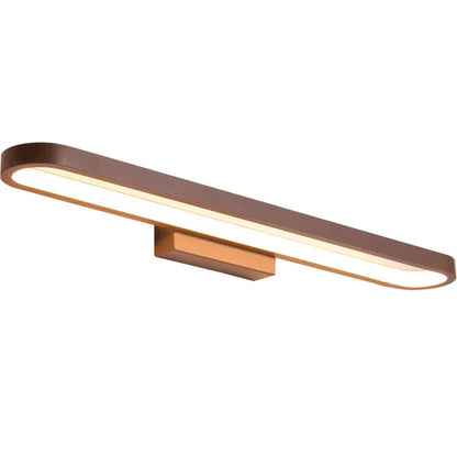 Modern Coffee Straight LED Bathroom Vanity Light in Hardwired