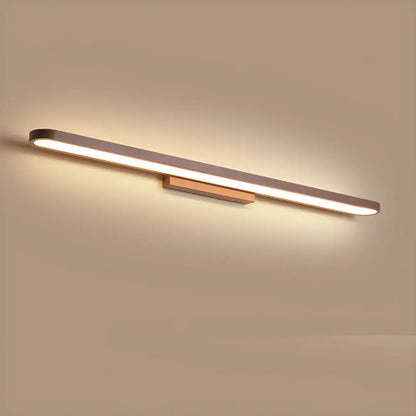 Modern Coffee Straight LED Bathroom Vanity Light in Hardwired