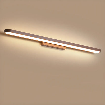 Modern Coffee Straight LED Bathroom Vanity Light in Hardwired