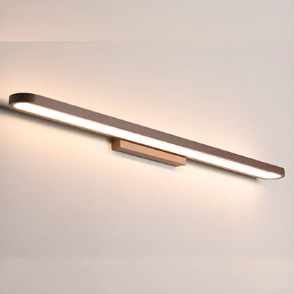 Modern Coffee Straight LED Bathroom Vanity Light in Hardwired